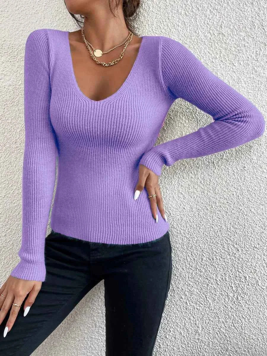 Eleganter Damen-Langarm-Pullover für stilvolle Looks