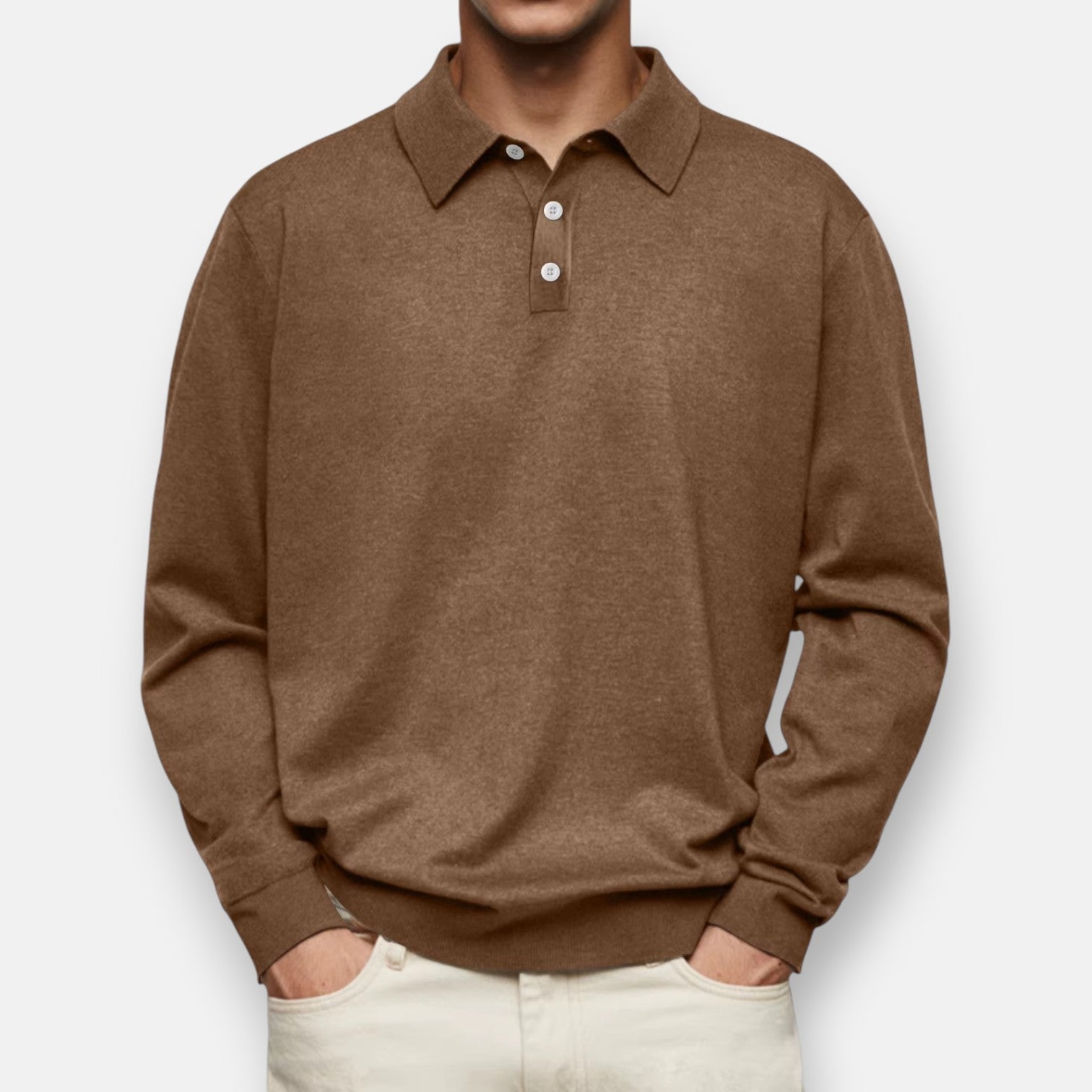Langarm-Polo