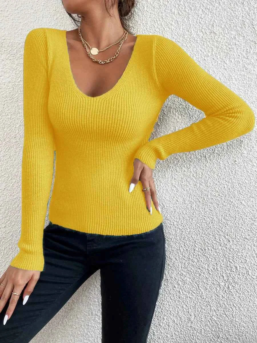 Eleganter Damen-Langarm-Pullover für stilvolle Looks