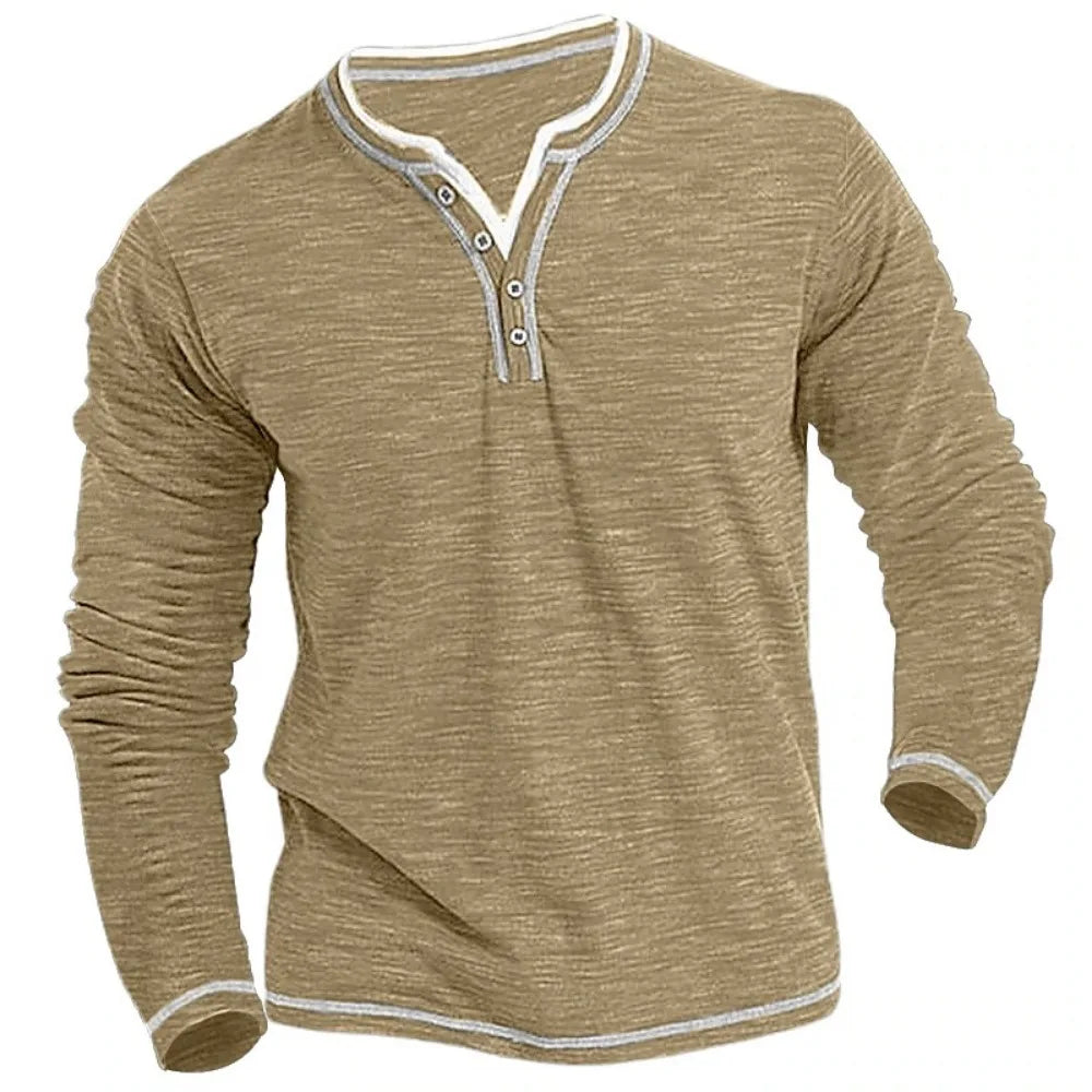 Herren Langarm V-Ausschnitt