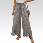 Lisette Hose mit weitem Bein und geometrischem Druck