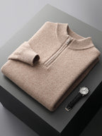 Kaschmir Halbzip Pullover