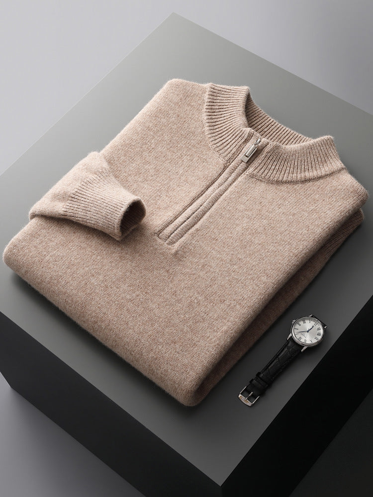 Kaschmir Halbzip Pullover