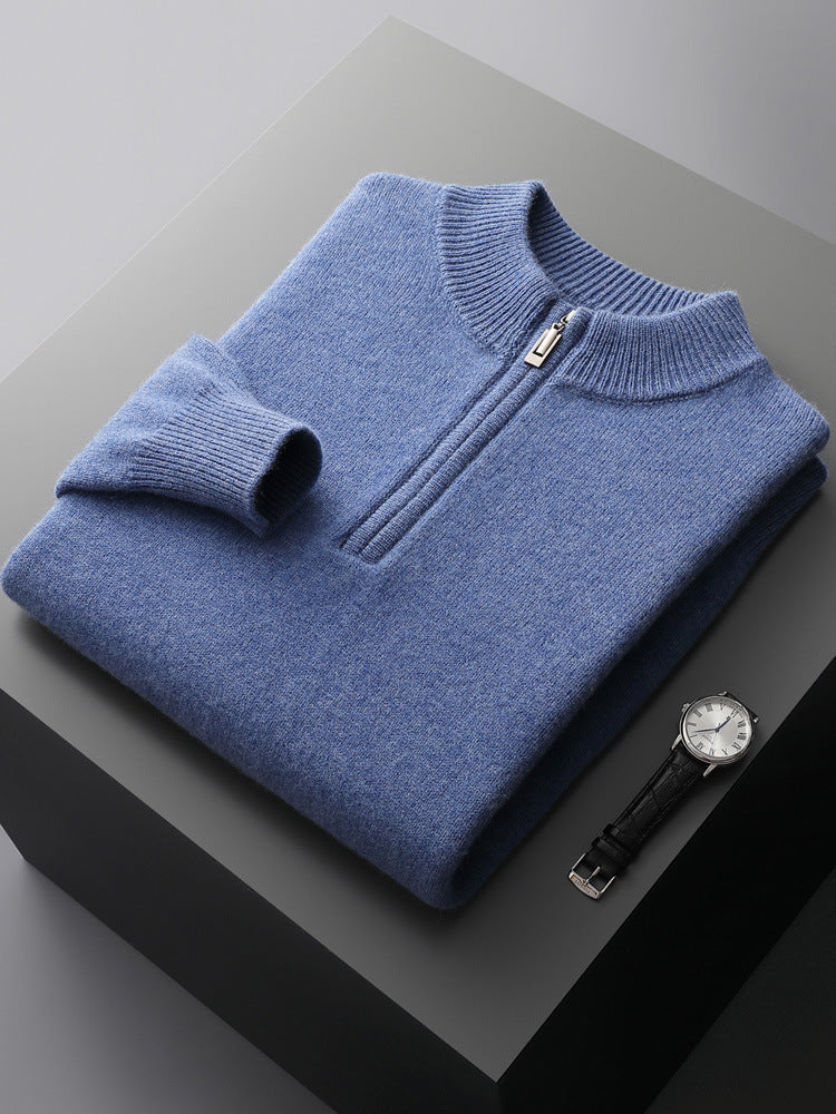 Kaschmir Halbzip Pullover