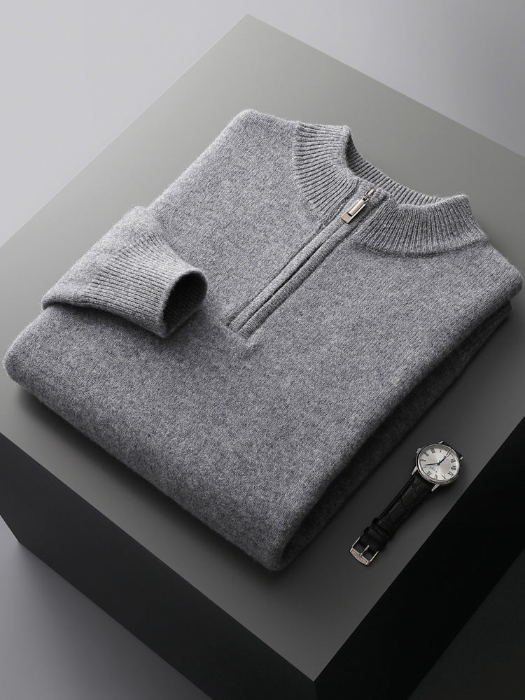 Kaschmir Halbzip Pullover