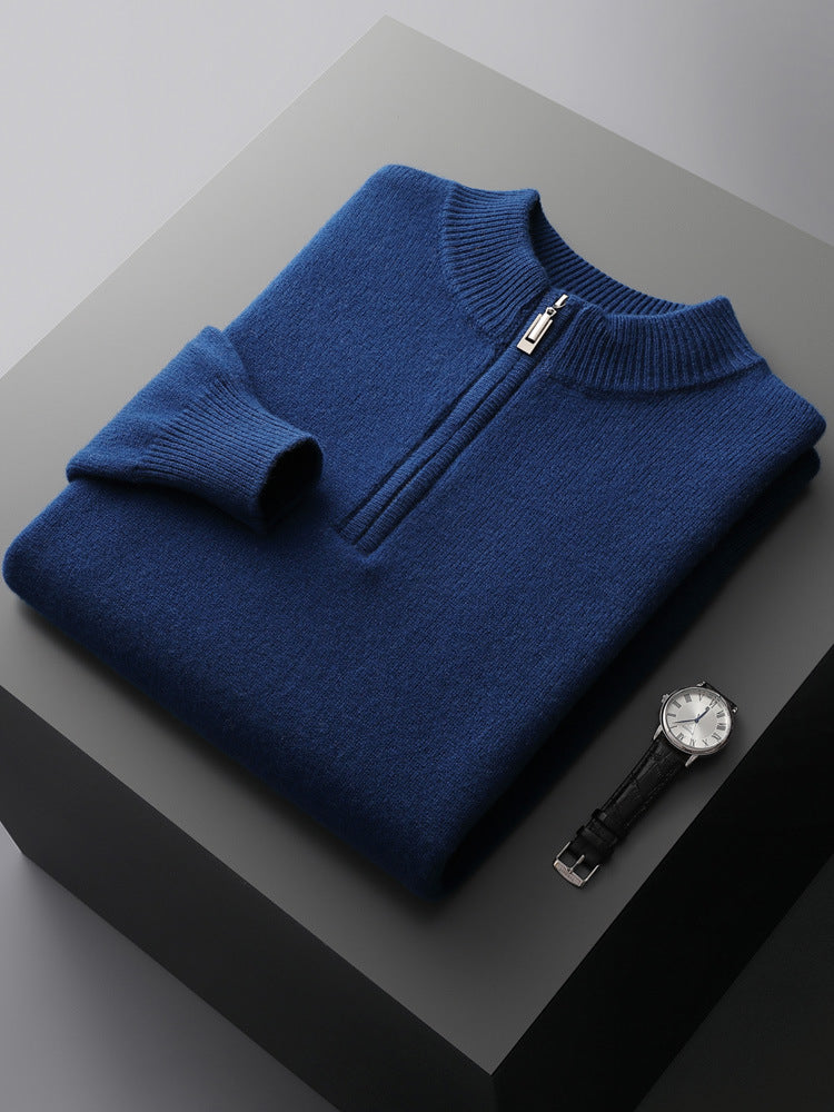 Kaschmir Halbzip Pullover