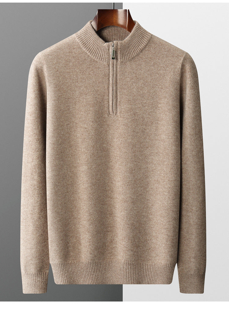 Kaschmir Halbzip Pullover
