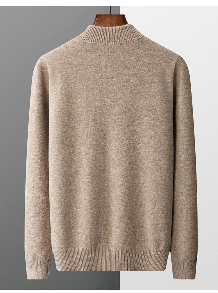 Kaschmir Halbzip Pullover