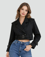 Emma | Kurzer, taillierter Trenchcoat
