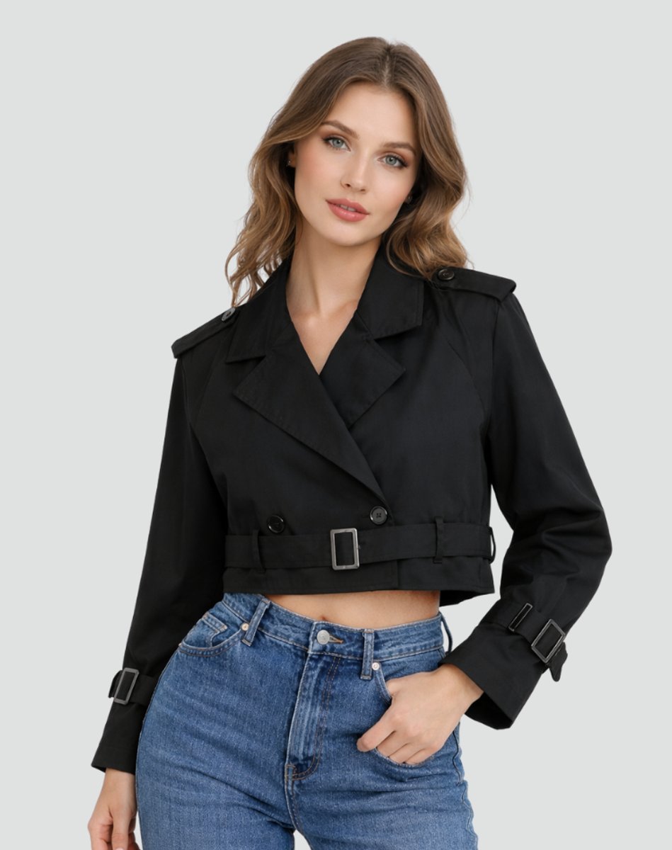 Emma | Kurzer, taillierter Trenchcoat