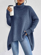 Eleganter Unisex Rollkragenpullover für jeden Anlass Damen