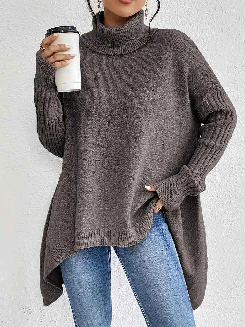 Eleganter Unisex Rollkragenpullover für jeden Anlass Damen