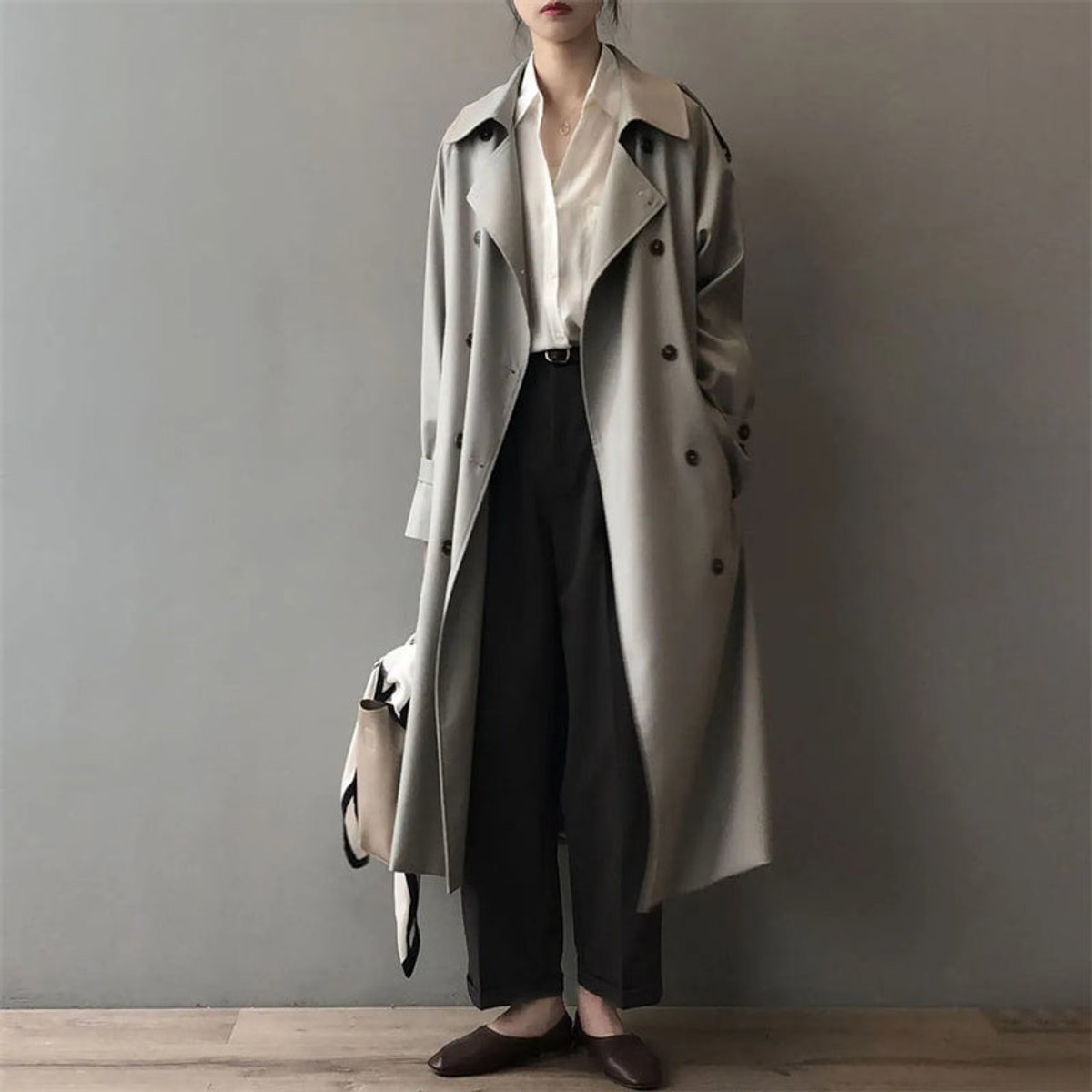 Charlotte | Wasserabweisender zweireihiger Trenchcoat für zeitlosen Stil