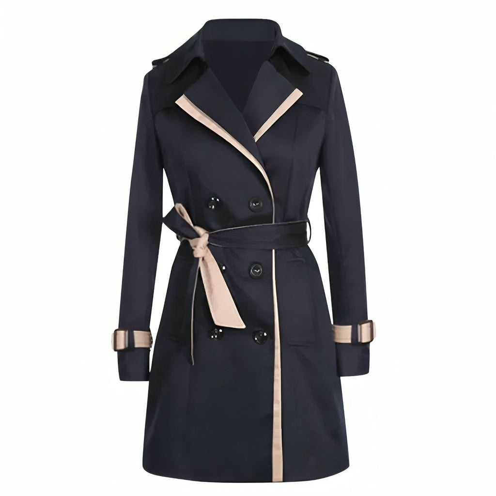 Genevieve | Eleganter Longline-Trenchcoat mit Gürtel