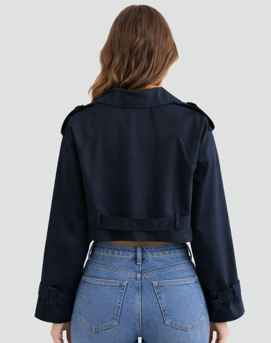 Emma | Kurzer, taillierter Trenchcoat