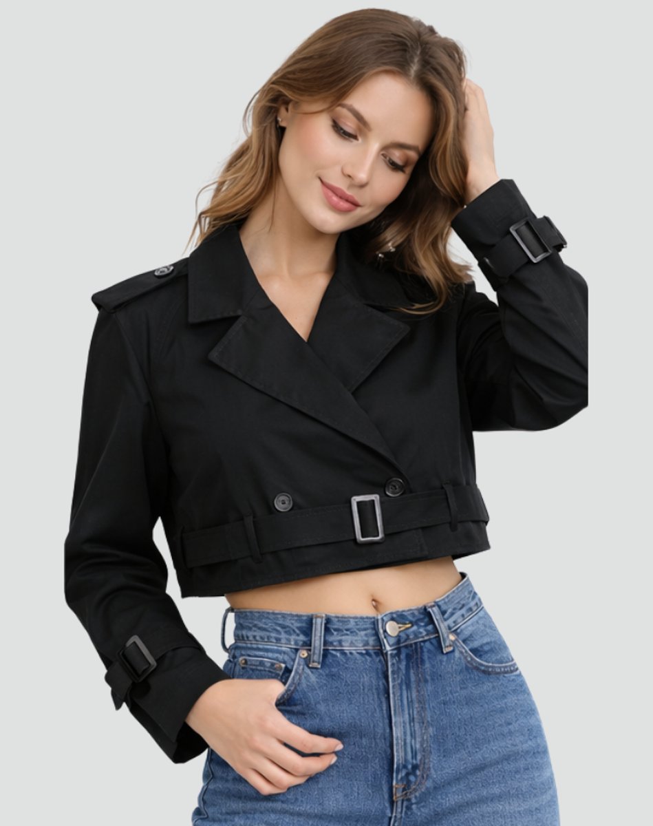 Emma | Kurzer, taillierter Trenchcoat