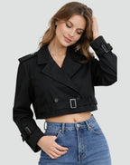 Emma | Kurzer, taillierter Trenchcoat