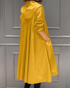 Victoria | Eleganter Statement-Trenchcoat mit Plissees