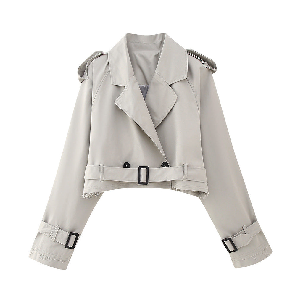 Karla | Stilvoller und vielseitiger kurzer Trenchcoat
