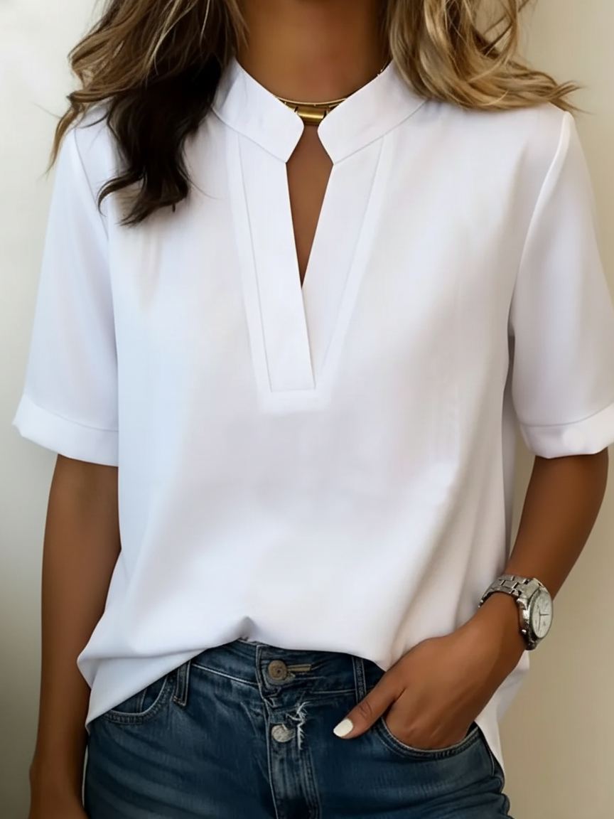 Carla | Bluse Chic mit V-Ausschnitt