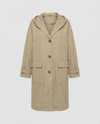 Ines | Klassischer langer wasserdichter Trenchcoat