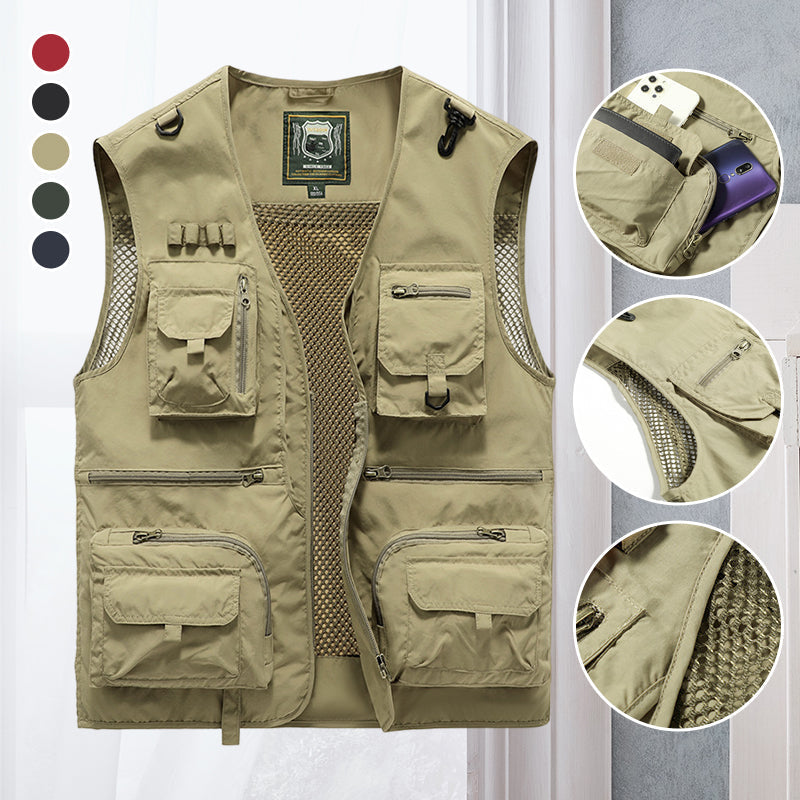 Livia | Weste mit Mehrtaschendesign und Netzfutter