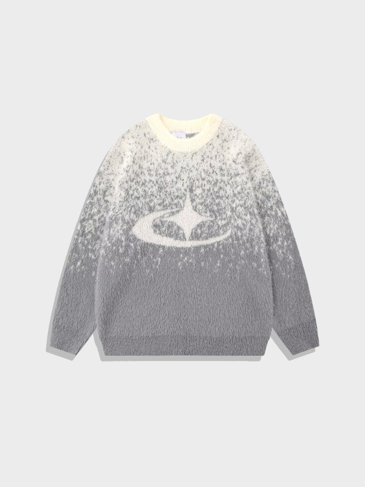 Kuscheliger, flauschiger Mohair-Pullover