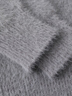 Kuscheliger, flauschiger Mohair-Pullover