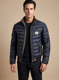 Sven | Herren gesteppte Winterjacke mit Stehkragen