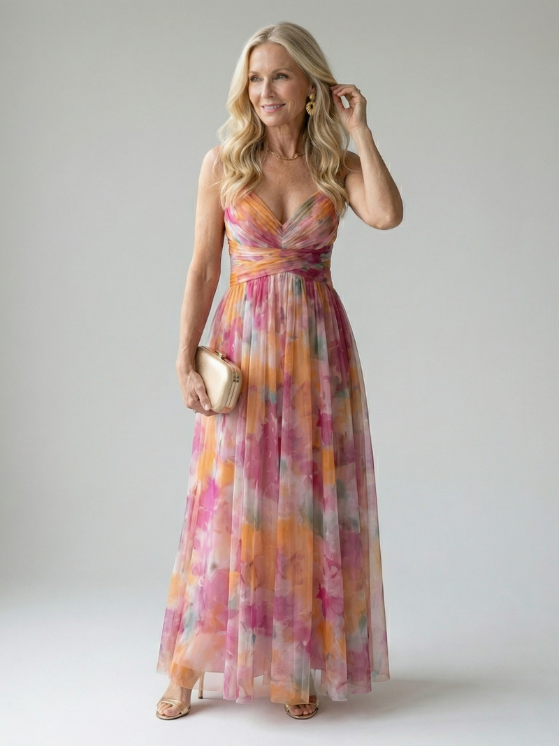 Charlotte | Weiches Wickel-Maxikleid
