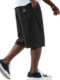 Cord-Shorts mit Stickdetail