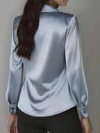 Demi - Elegante Bluse mit drapiertem Kragen