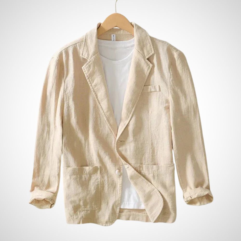 Bertram | Herren Taillierter Blazer mit Knopfverschluss | Reverskragen