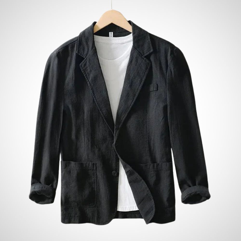 Bertram | Herren Taillierter Blazer mit Knopfverschluss | Reverskragen