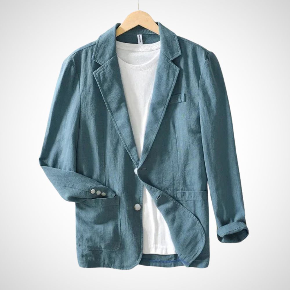 Bertram | Herren Taillierter Blazer mit Knopfverschluss | Reverskragen