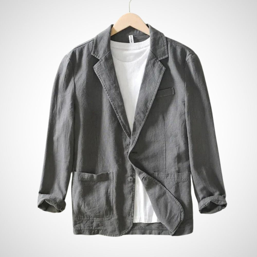 Bertram | Herren Taillierter Blazer mit Knopfverschluss | Reverskragen