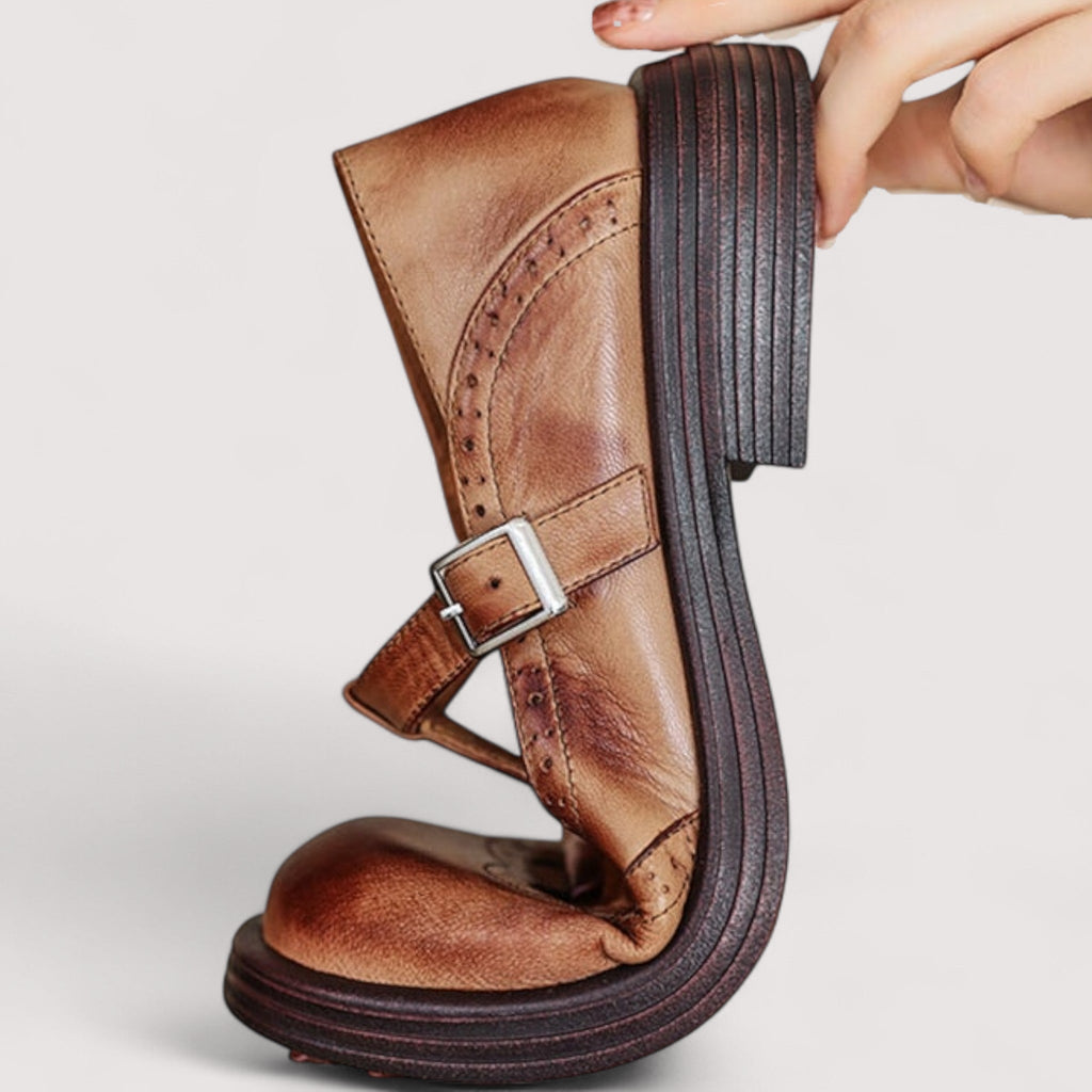 Lisa – Elegante Leder-Mary-Jane-Schuhe