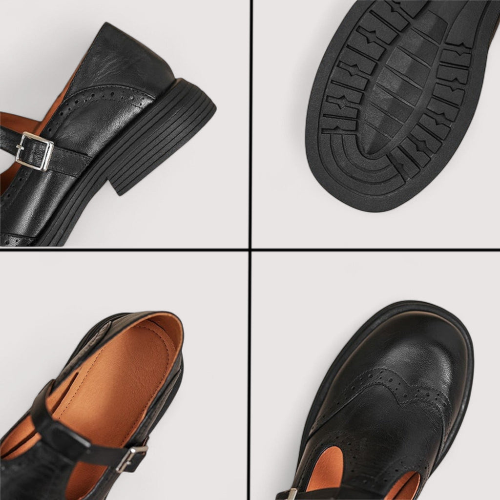 Lisa – Elegante Leder-Mary-Jane-Schuhe