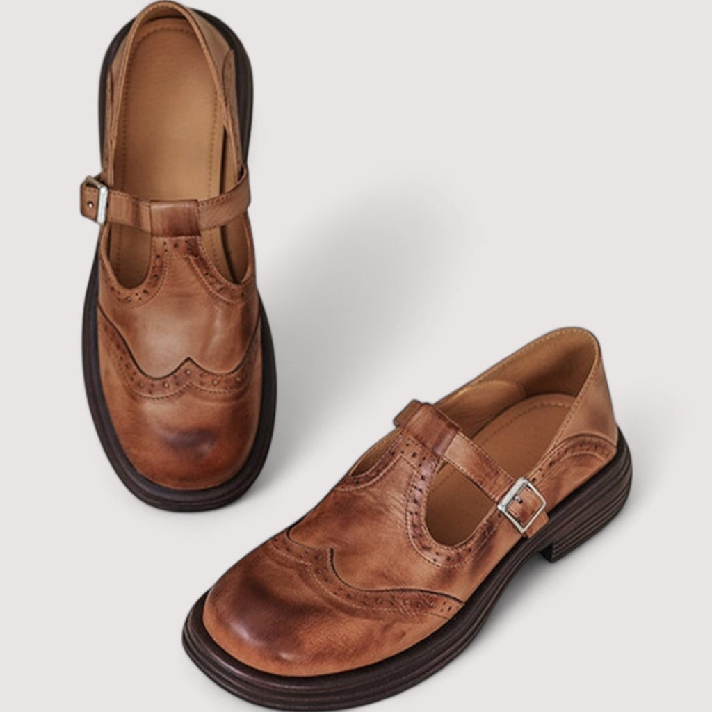 Lisa – Elegante Leder-Mary-Jane-Schuhe