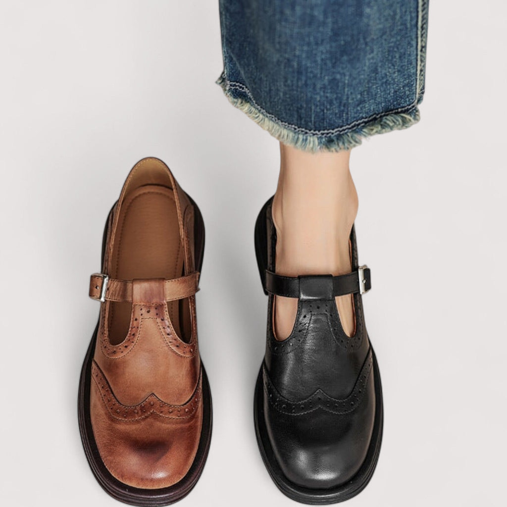 Lisa – Elegante Leder-Mary-Jane-Schuhe