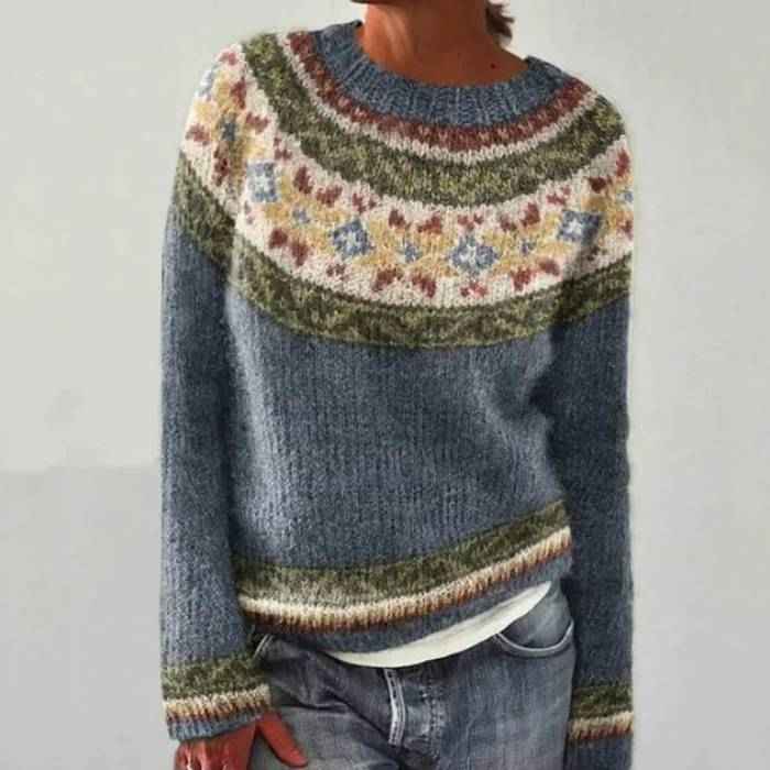 Eleganter Retro-Stil Pullover für einen einzigartigen Look Damen