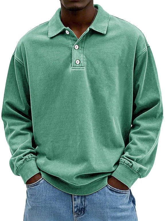 Lässiges langärmeliges Herren-Polo