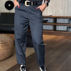 ELEGANTE, FIGURSCHMEICHELNDE HOSE MIT STREIFEN