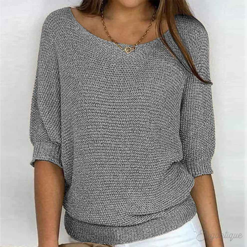 Federleichter Strickpullover Damen