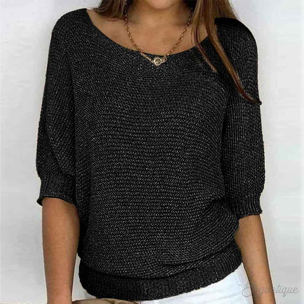 Federleichter Strickpullover Damen