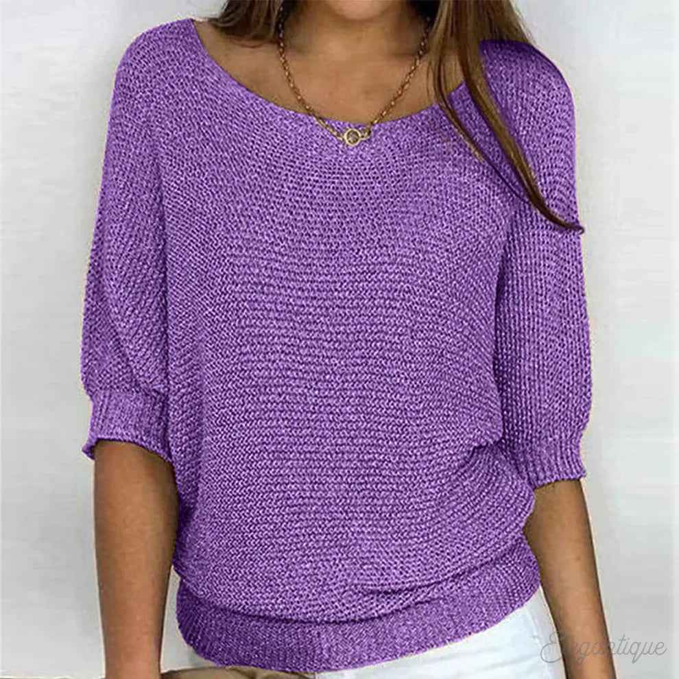 Federleichter Strickpullover Damen
