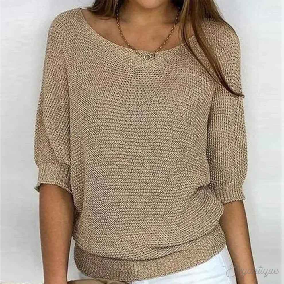 Federleichter Strickpullover Damen