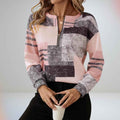 Schicker Pullover mit halbem Reißverschluss für mühelosen Stil Damen